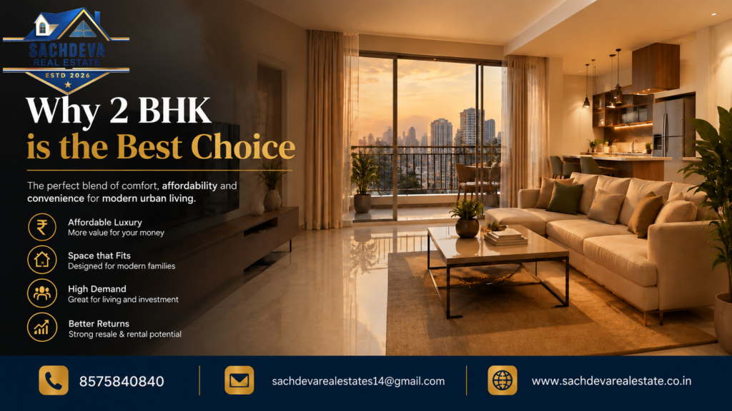 2 BHK flats in Gurugram. 